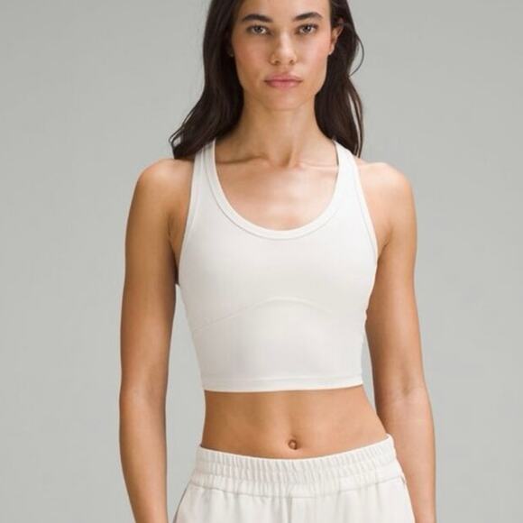 Lululemon lab Stretch Cupro Cropped Tank Top opal white size 6 - Picture 1 of 8